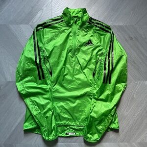 Adidas windbreaker jacket in neon green